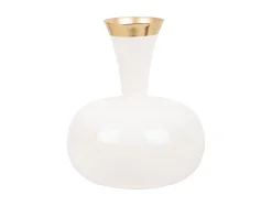 Present time - Vase Yara large enamel white