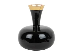 Present time - Vase Yara large enamel black