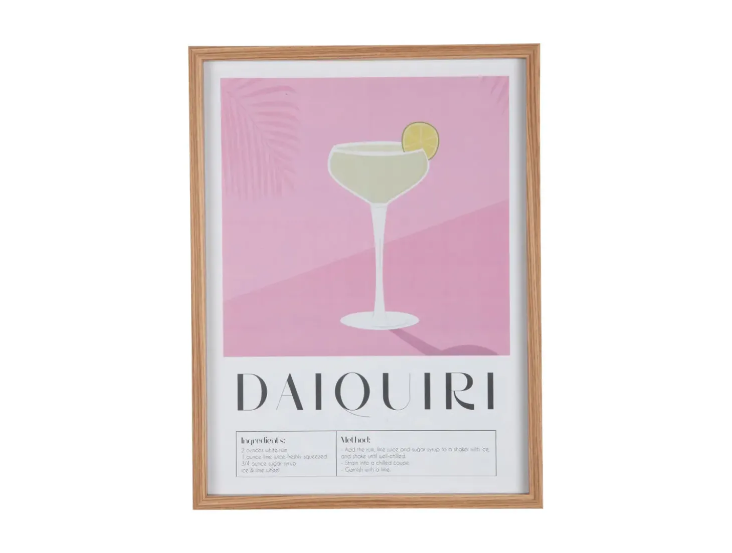 Present time - Wall art Daiquiri soft pink