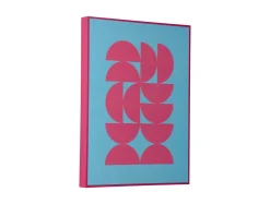 Present time - Wall art Geometric soft blue
