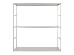 Present time - Wall rack Level metal matt warm grey