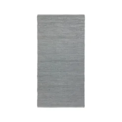Rug Solid - Bomuldstæppe, light grey - 60x90 cm - lysegrå