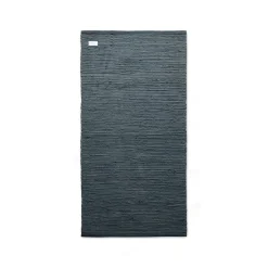 Rug Solid - Bomuldstæppe, steel grey - 60x90 cm.