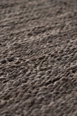 Rug Solid - Tæppe m. læder, wood - 65x135 cm