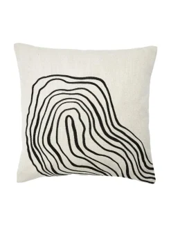 Svanefors - Curve Pudebetræk - Black/white 45x54cm
