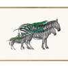 The Dybdahl - Plakat 30x40 cm. - Zebras and Lizards - Papir