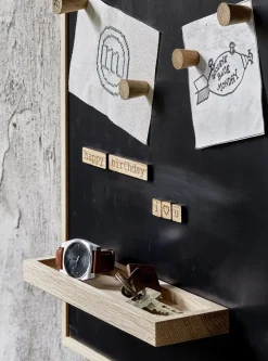 The Oak Men - Notice Shelf - Large - Dark Oak