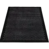Tica Copenhagen - Smudsmåtte - Dots - Sort/grå - 90x130 cm