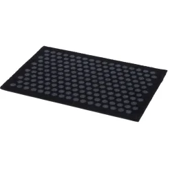 Tica Copenhagen - Smudsmåtte - Dots - Sort og grå - 40x60 cm