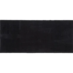 Tica Copenhagen - Smudsmåtte - Ensfarvet - Sort - 67x150 cm