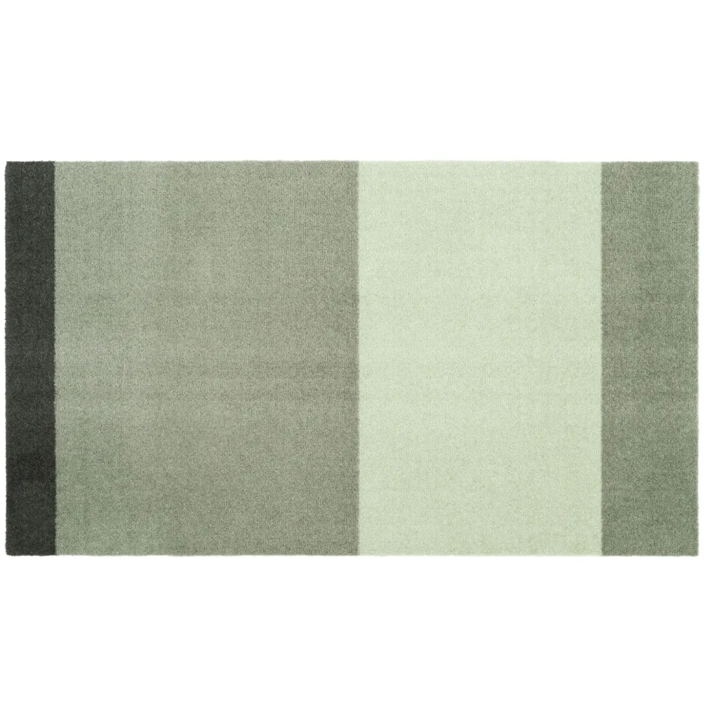 Tica Copenhagen - Smudsmåtte - Stripes Horizon - Lysegrøn/Støvet/Mørkegrøn - 40x60 cm