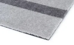 Tica Copenhagen - Smudsmåtte - Stripes Vertical - Steelgrey/Lysegrå - 90x200 cm