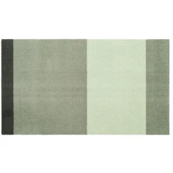 Tica Copenhagen - Smudsmåtte - Stripes Horizon - Lysegrøn/Støvet/Mørkegrøn - 90x200 cm
