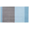 Tica Copenhagen - Smudsmåtte - Stripes Horizon - Blå/Steelgrey - 90x130 cm