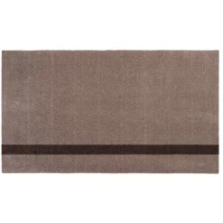 Tica Copenhagen - Smudsmåtte - Stripes Vertical - Sand/Brun - 67x120 cm