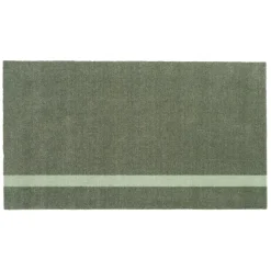Tica Copenhagen - Smudsmåtte - Stripes Vertical - Lysegrøn/Støvet - 67x120 cm
