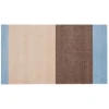 Tica Copenhagen - Smudsmåtte - Stripes Horizon - Lyseblå/Ivory/Sand - 60x90 cm