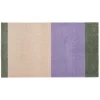 Tica Copenhagen - Smudsmåtte - Stripes Horizon - Lilla/Ivory/Grøn - 60x90 cm