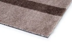 Tica Copenhagen - Smudsmåtte - Stripes Vertical - Brun/Sand - 40x60 cm