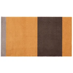 Tica Copenhagen - Smudsmåtte - Stripes Horizon - Dijon/Brun/Sand - 40x60 cm