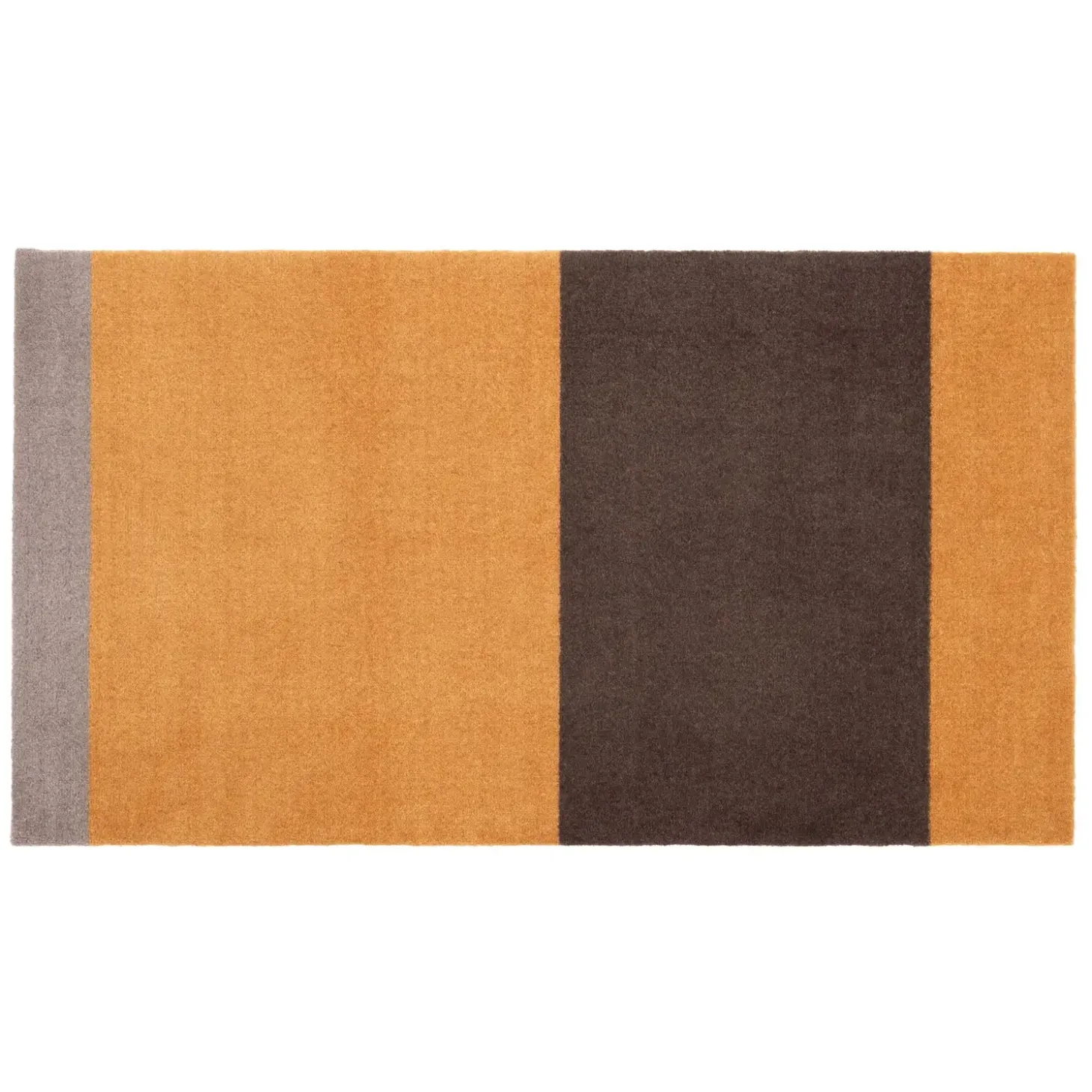 Tica Copenhagen - Smudsmåtte - Stripes Horizon - Dijon/Brun/Sand - 40x60 cm