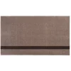 Tica Copenhagen - Smudsmåtte - Stripes Vertical - Brun/Sand - 90x200 cm