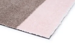 Tica Copenhagen - Smudsmåtte - Stripes Horizon - Sand/Lyserød - 90x200 cm
