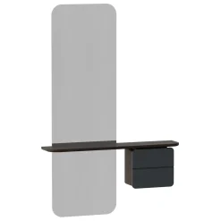 Umage - Entrespejl - One More Look - Grå og mørk eg - Anthracite grey/dark oak