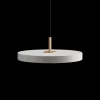 Umage - Loftlampe pendel - Asteria - Messingtop - Hvid/Nuance mist - Mini Ø31 cm