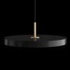 Umage - Loftlampe pendel m/ messingtop - Asteria - Sort - Medium Ø43 cm