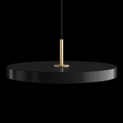 Umage - Loftlampe pendel m/ messingtop - Asteria - Sort - Medium Ø43 cm