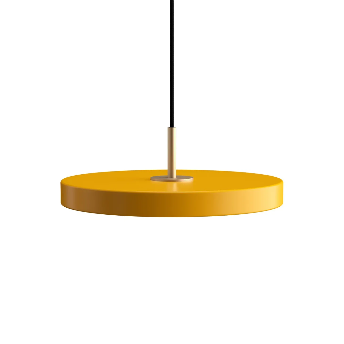 Umage - Pendel - Asteria - Messingtop/Saffron yellow - Mini Ø31 cm