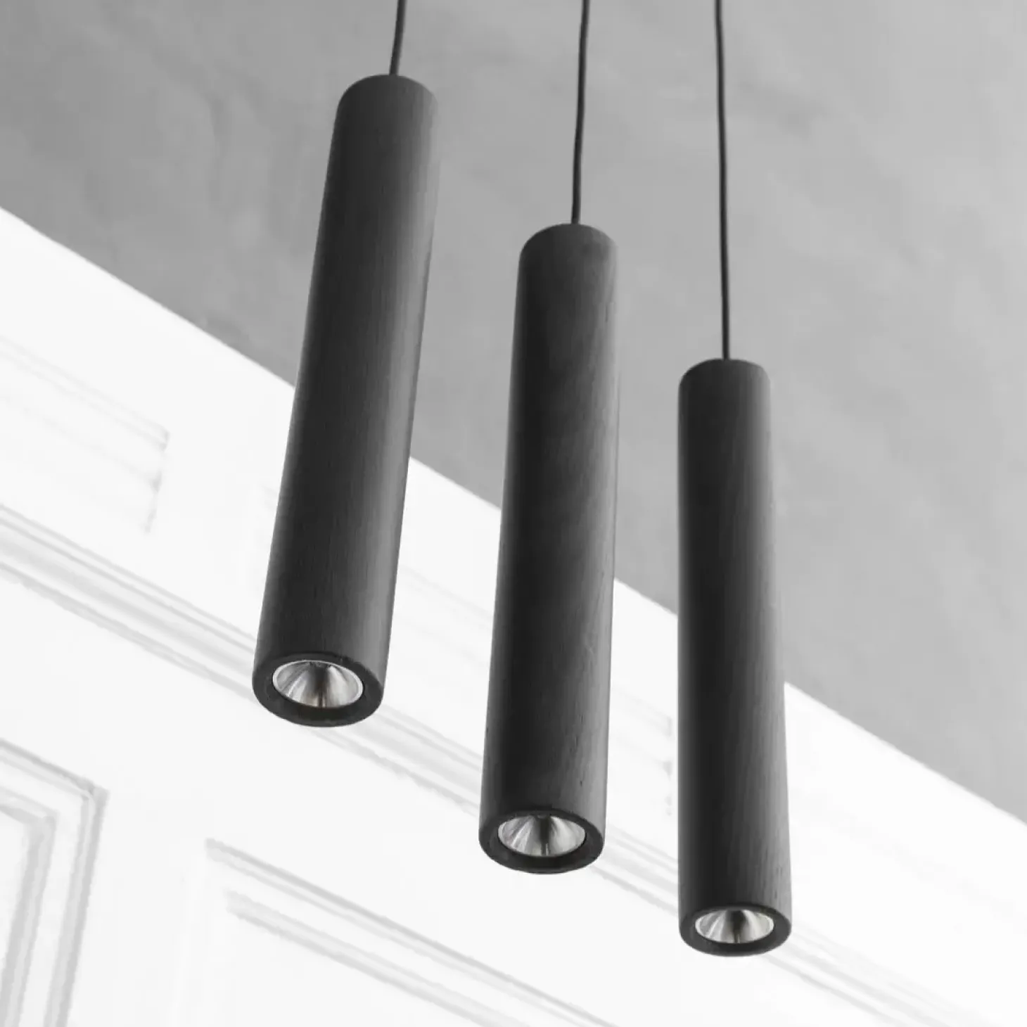 Umage - Pendel Lamper Chimes Cluster - 3 stk. - Black oak/Sort eg