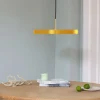 Umage - Pendel m/ messingtop - Asteria - Saffron yellow/gul - Medium Ø43 cm