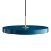 Umage - Pendel m/ messingtop - Asteria - Petrol blue - Medium Ø43 cm