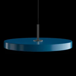 Umage - Pendel m/ sort top - Asteria - Petrol blue - Medium Ø43 cm