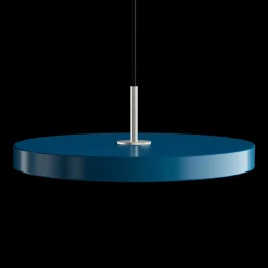Umage - Pendel m/ ståltop - Asteria - Petrol blue - Medium Ø43 cm