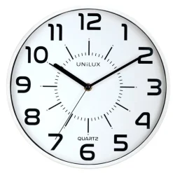 UNILUX - Væg Ur - POP UR - QUARTZ SYSTEM - HVID
