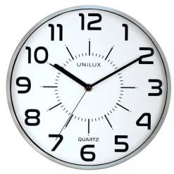 UNILUX - Væg Ur - POP UR - QUARTZ SYSTEM - Sølv