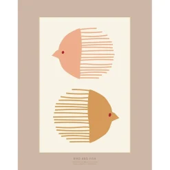 ViSSEVASSE - Bird And Fish - 50x70 cm