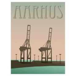 VISSEVASSE - Havnen plakat - 30x40 cm