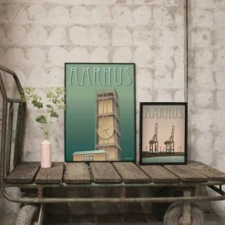 VISSEVASSE - Havnen plakat - 30x40 cm