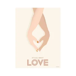 VISSEVASSE - It´s all about love - 50x70 cm